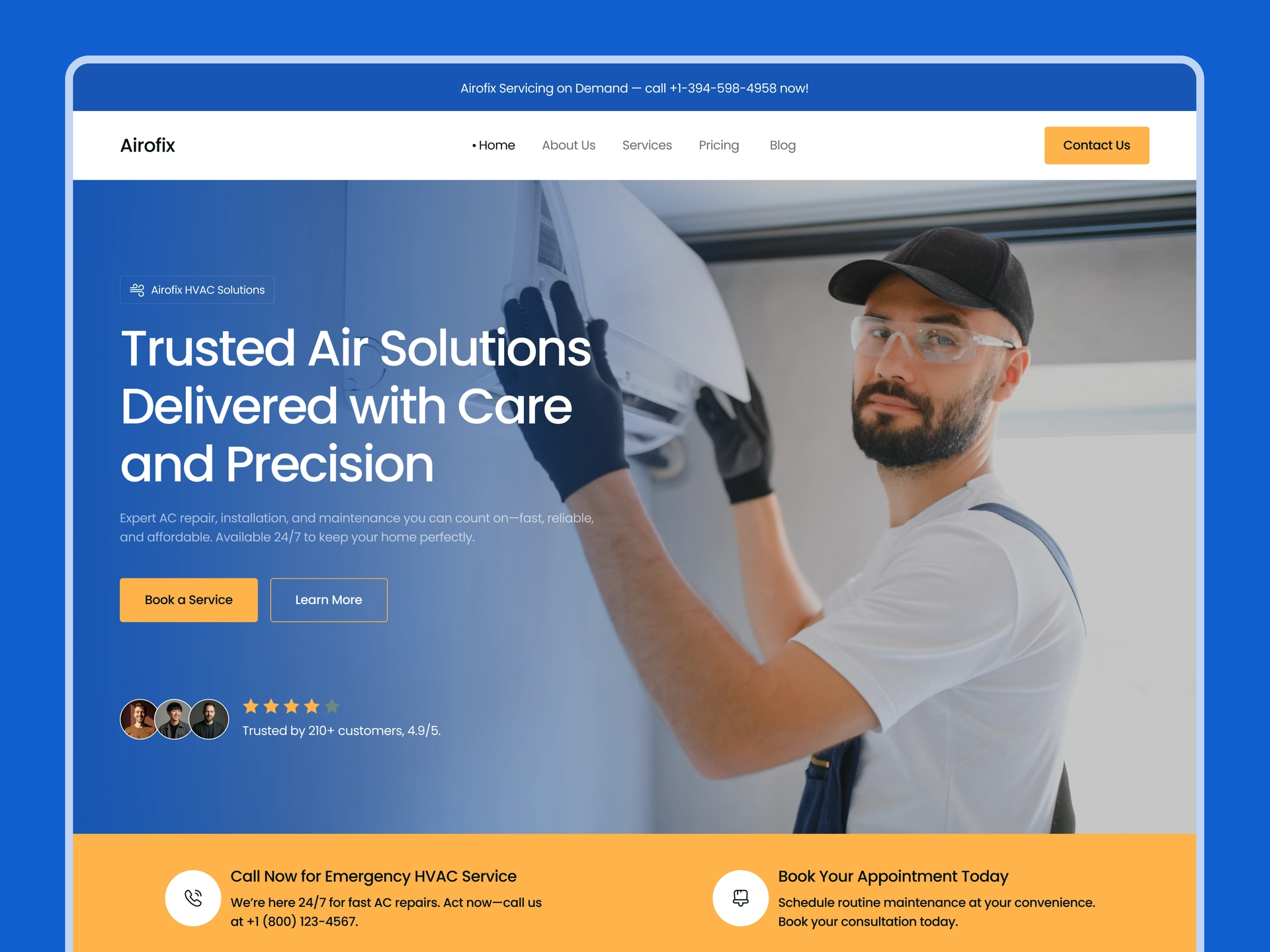Southern Comfort Air website preview