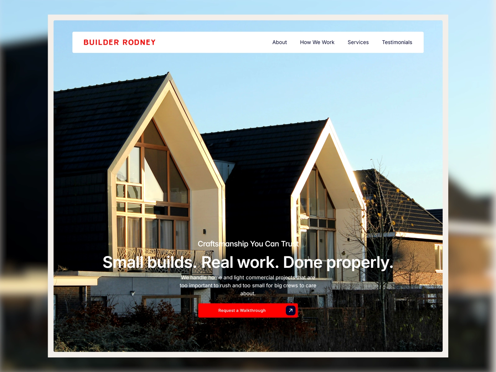 Solid Ground Construction website preview