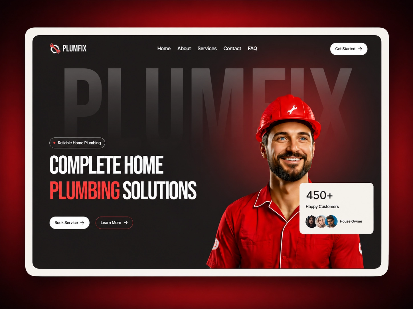 Rapid Flow Plumbing website preview