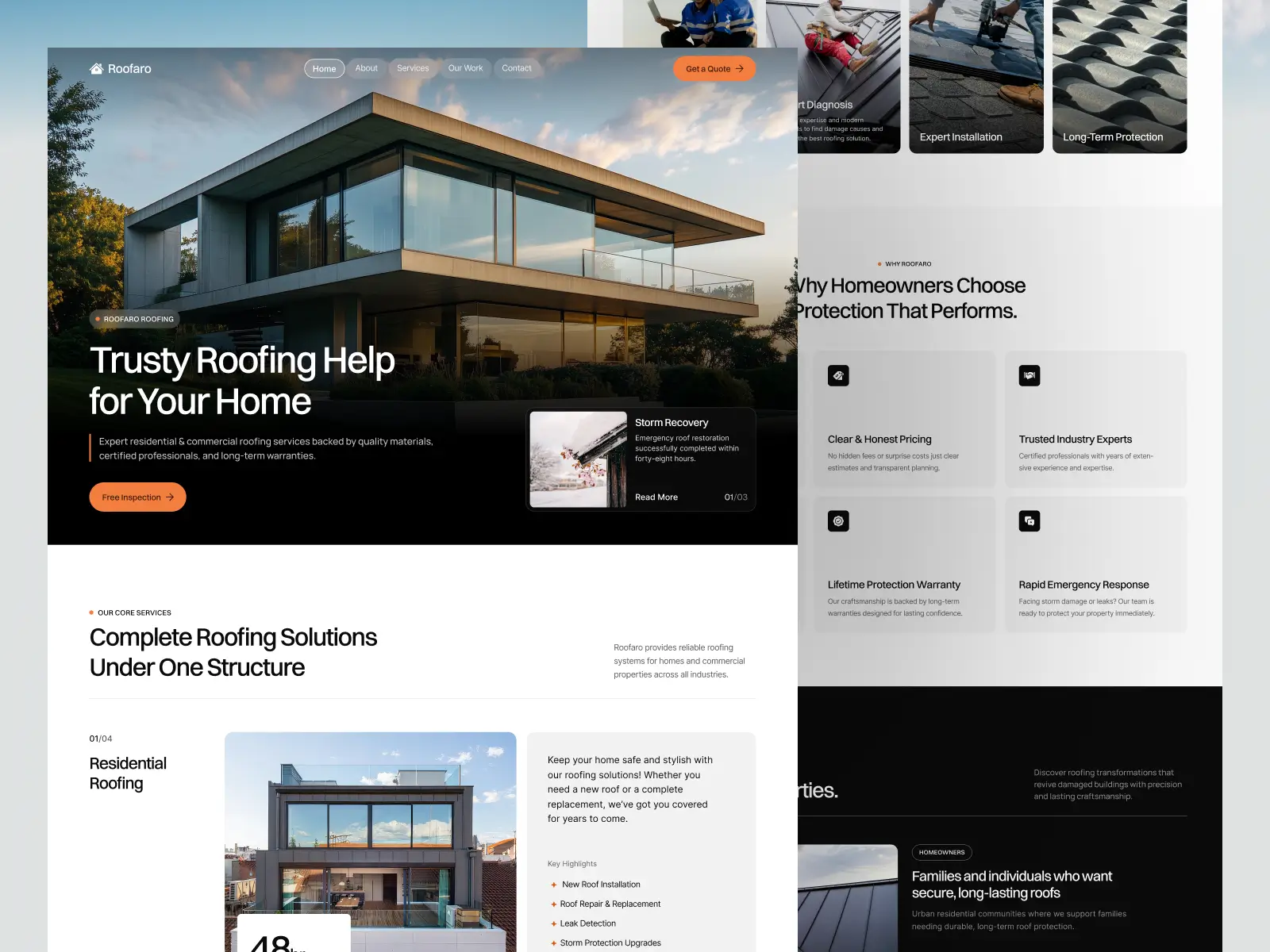 Summit Roofing website preview